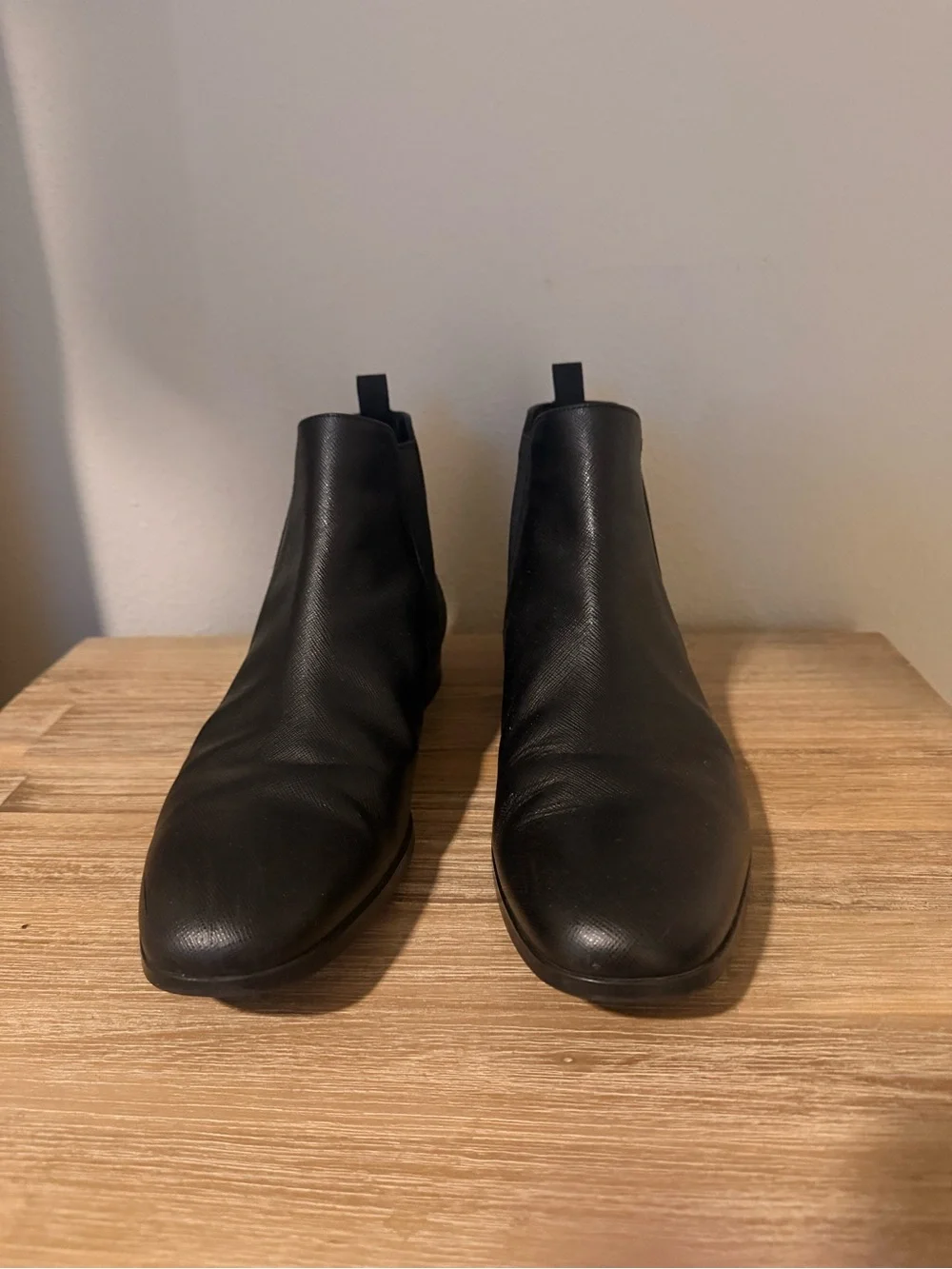 Authentic Prada Men’s Chelsea Half-boots | Leather | Size 9.5 | Made in Italy